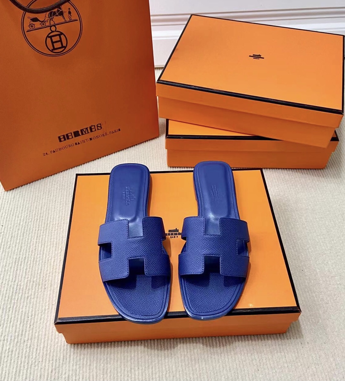 에르메스 올수공 오란 슬리퍼 샌들 앱송 72